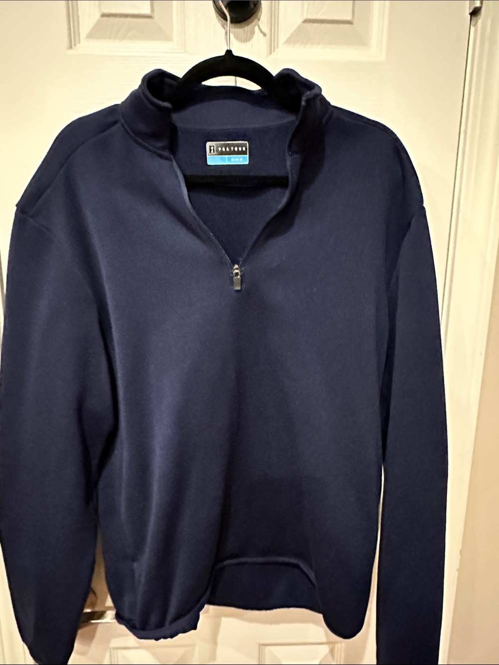 PGA Tour Men's Navy Quarter-Zip Pullover Sweater